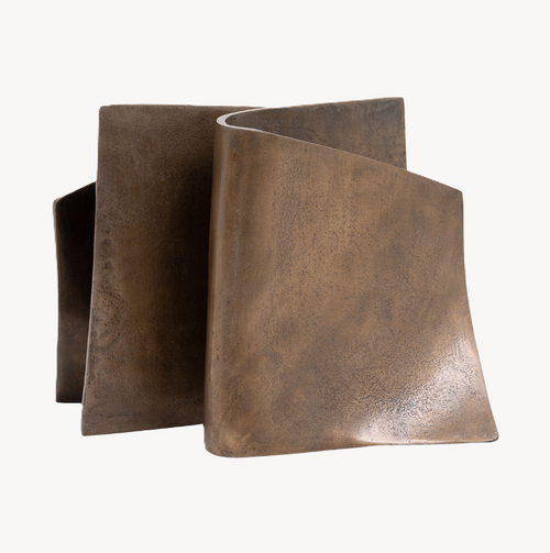 Bronze Aluminum Sculptural Bookends