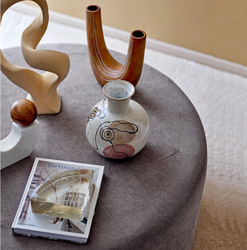 Clear Recycled Glass Quarter-Circle Bookend
