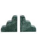 Teal Marble Bookend & Candle Holder