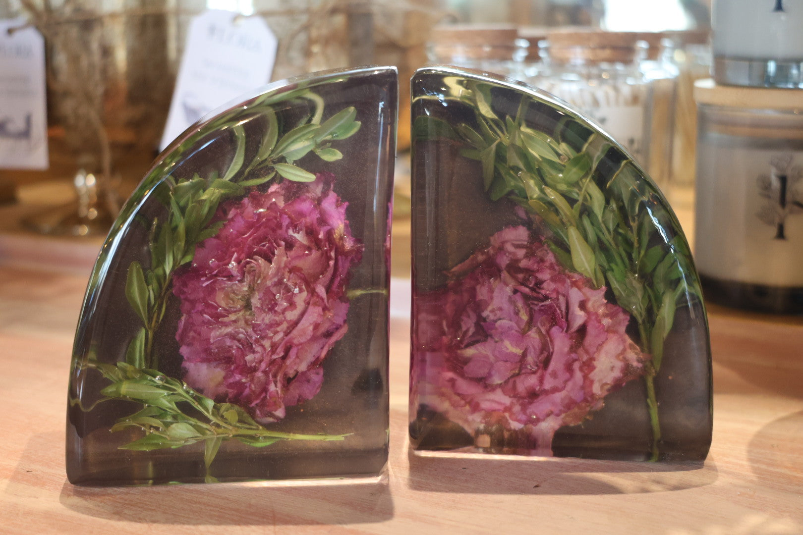 Modern Epoxy Bookends