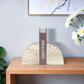 Semi-Circle Onyx Marble Bookend
