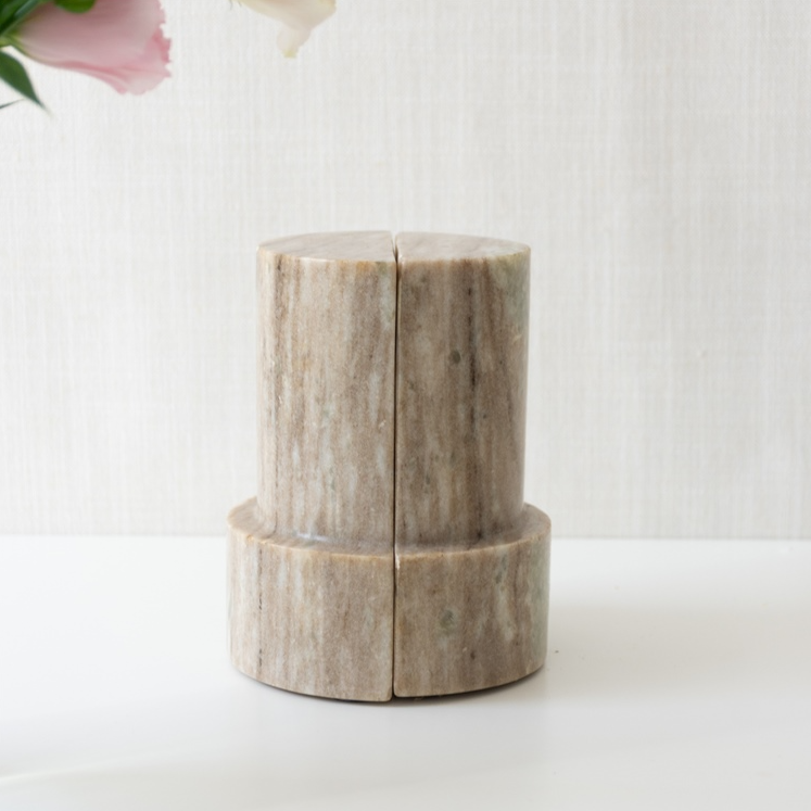 Marble Column Bookends