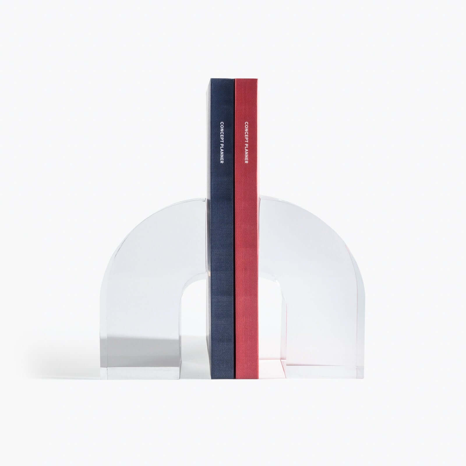 Clear Acrylic Arc Bookends